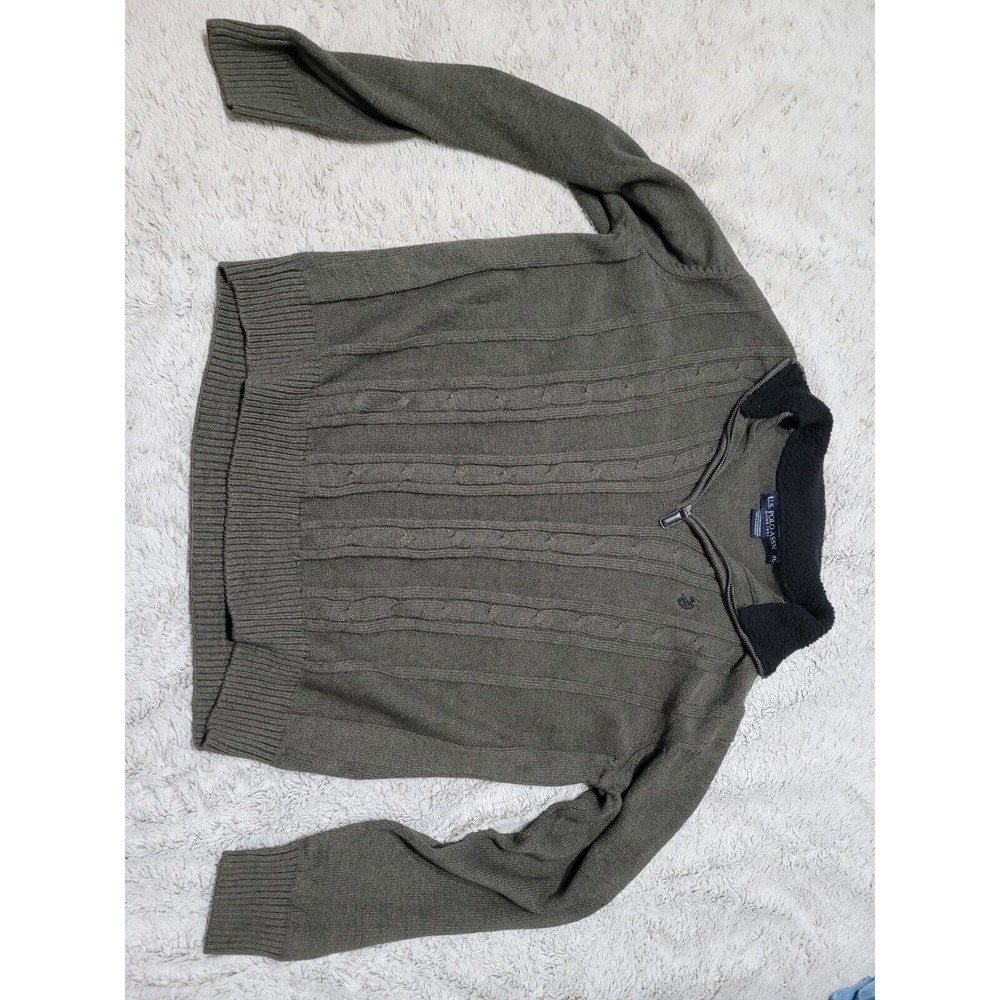 U.S Polo Assn Mens Size XL Green Jacket cotton and Acrylic blend